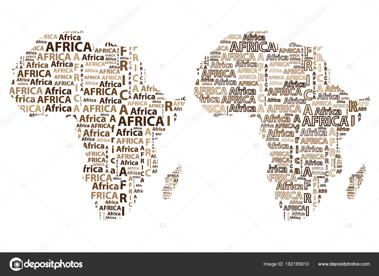 Kaart Van Het Continent Afrika Vectorillustratie Stockvector