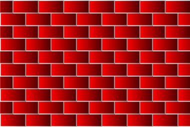 Kırmızı tuğla - vektör desen