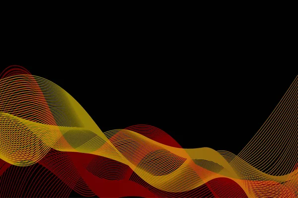 Lignes d'ondes abstraites — Image vectorielle