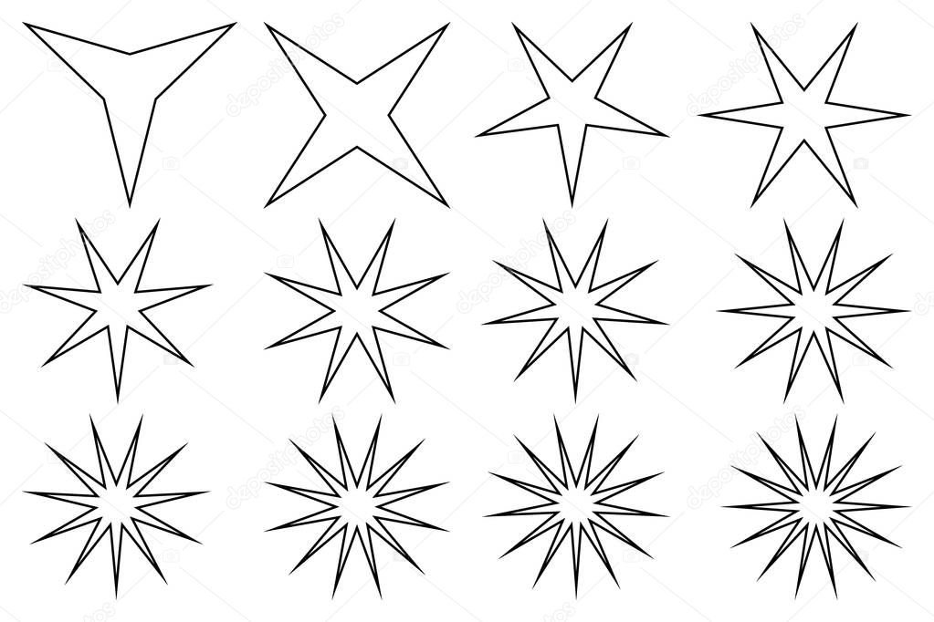 Star - vector set 