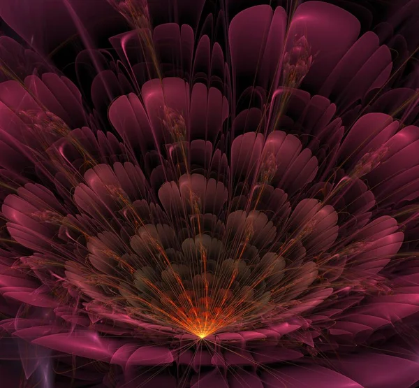 Fraktal çiçek fantezi — Stok fotoğraf