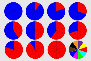 Dairesel grafik - vektör