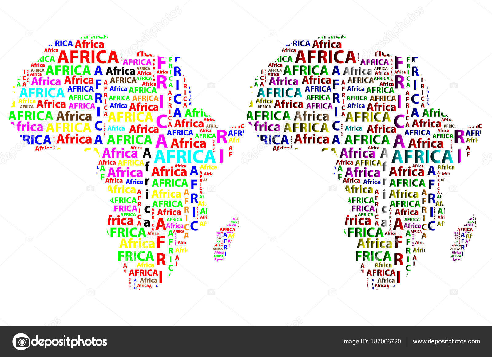 Kaart Van Het Continent Afrika Vectorillustratie Stockvector
