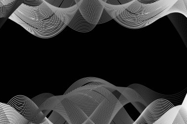 Soyut dalga çizgileri