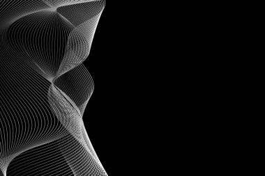 Soyut dalga çizgileri