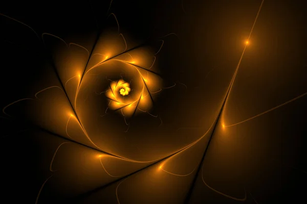 美しいフラクタル螺旋図, — ストック写真