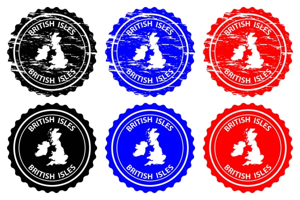 Selo de borracha das Ilhas Britânicas —  Vetores de Stock