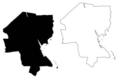 Providence City (ABD şehirleri, Amerika Birleşik Devletleri, ABD şehri) harita vektör çizimi, çizim şehri Providence haritası