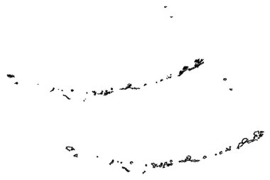 Aleutians Batı Nüfus Sayımı Alanı, Alaska (Alaska 'daki ilçeler ve nüfus sayımı alanları, Amerika Birleşik Devletleri, Usa, ABD, ABD) harita vektör çizimi, çizim Aleutian, Attu, Unalaska, Pribilof Adaları haritası