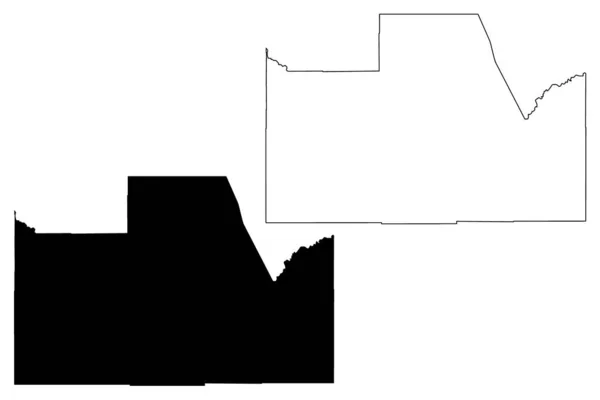 Pinal County, Arizona (U.S. County, United States of America, USA, U.S., US) mapa vector illustration, scribble sketch Pinal map — Archivo Imágenes Vectoriales