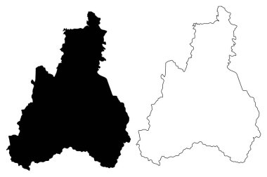 Jayuya Belediyesi (Porto Riko Eyaleti, Porto Riko, Prr, Birleşik Devletler 'in birleşik olmayan bölgeleri) harita vektör çizimi, karalama çizimi Jayuya haritası