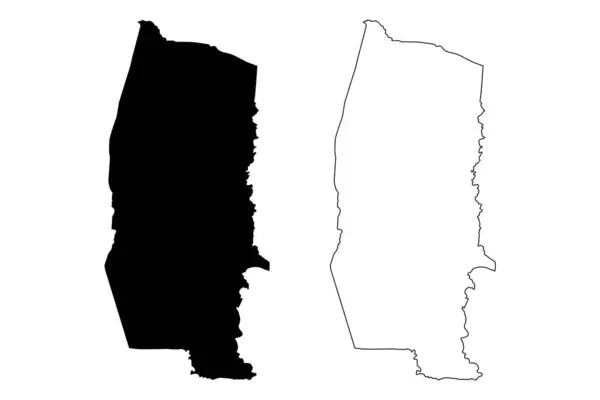 Lares municipality (Commonwealth of Puerto Rico, Porto Rico, PR, Territorios no incorporados de los Estados Unidos) map vector illustration, scribble sketch Lares map — Archivo Imágenes Vectoriales