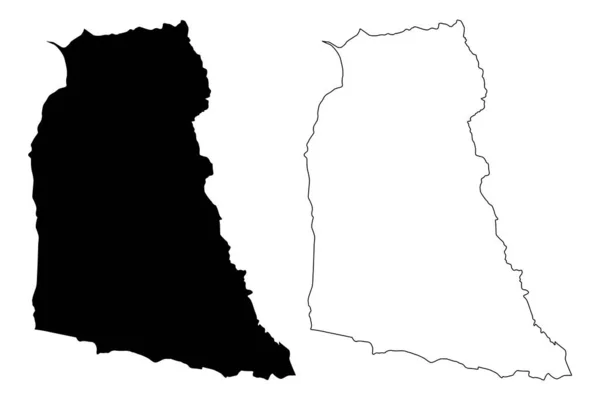 Sabana Grande municipality (Commonwealth of Puerto Rico, Porto Rico, PR, Unincorporated territories of the United States) map vector illustration, scribble sketch Sabana Grande map — Stock Vector
