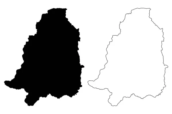 San Lorenzo kommun (Samväldet Puerto Rico, Porto Rico, Pr, Unincorporated territorier i USA) karta vektor illustration, klotskiss San Lorenzo karta — Stock vektor