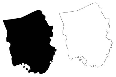 Saint Catherine Parish (Jamaika Cemaati, Middlesex İlçesi) harita vektör çizimi, çizim St Catherine haritası