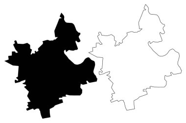 Anenii Noi İlçesi (Moldova Cumhuriyeti, Moldova İdari Bölümleri) harita vektör çizimi, çizim Anenii Noi haritası