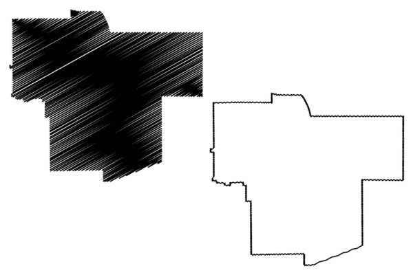 Ontario city (vereinigte staaten städte, vereinigte staaten von amerika, usa city) karte vektorillustration, skizze stadt von ontario map — Stockvektor
