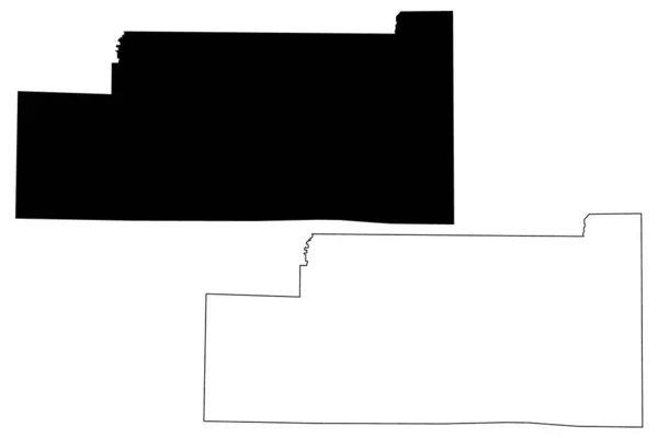 Craighead County, Arkansas (U.S. County, United States of America, USA, U.S., US) mapa vector illustration, scribble sketch Craighead mapa — Archivo Imágenes Vectoriales