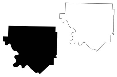 Izard County, Arkansas (ABD eyaleti, Amerika Birleşik Devletleri, Usa, ABD) harita vektör çizimi, çizim Izard haritası