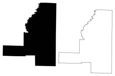 Jackson County, Arkansas (ABD eyaleti, Amerika Birleşik Devletleri, Usa, ABD) harita vektör çizimi, çizim Jackson haritası