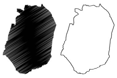 Corozal belediye (Porto Riko Eyaleti, Porto Riko, Prr, Birleşik Devletler 'in birleşik olmayan bölgeleri) harita vektör çizimi, karalama Corozal haritası