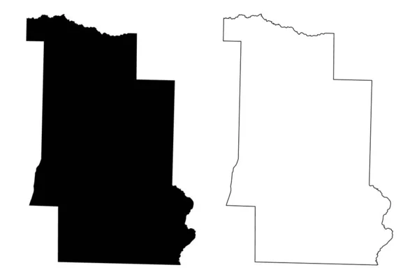 Contea di Lonoke (Arkansas) (Contea di U.S., Stati Uniti d'America, Stati Uniti d'America, Stati Uniti d'America, Stati Uniti) mappa vettoriale illustrazione, abbozzo scarabocchiare Lonoke mappa — Vettoriale Stock