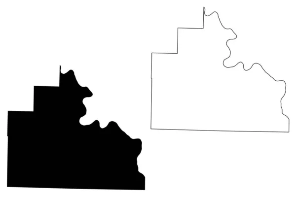 Stone County, Arkansas (U.S. County, Verenigde Staten, Usa, US, Us) kaart vector illustratie, krabbel schets Stenen kaart — Stockvector