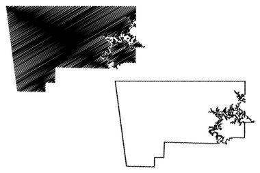 Benton County, Arkansas (ABD eyaleti, Amerika Birleşik Devletleri, Usa, ABD) harita vektör çizimi, çizim Benton haritası