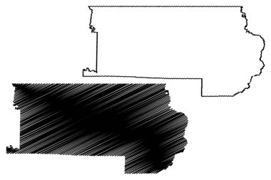 Clay County, Arkansas (ABD eyaleti, Amerika Birleşik Devletleri, Usa, ABD) harita vektör çizimi, Clay haritası