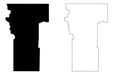 Hinsdale County, Colorado (ABD eyaleti, Amerika Birleşik Devletleri, Usa, ABD, ABD) harita vektör çizimi, çizim Hinsdale haritası
