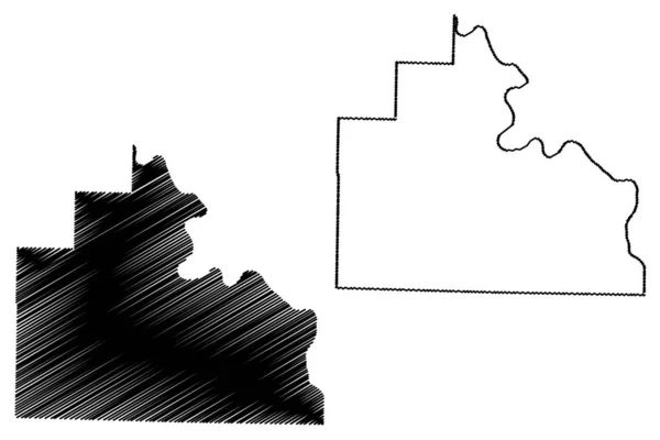 Stone County, Arkansas (U.S. County, Spojené státy americké, Usa, USA, Us) mapa vektorové ilustrace, načmáraný náčrt Kamenná mapa — Stockový vektor