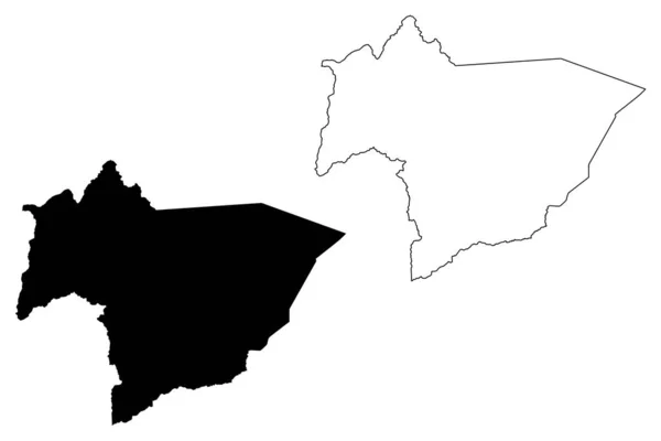 Contea di Huerfano, Colorado (contea degli Stati Uniti, Stati Uniti d'America, Stati Uniti d'America, Stati Uniti d'America) mappa vettoriale illustrazione, abbozzo scarabocchiare Huerfano mappa — Vettoriale Stock