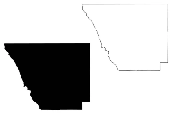 Condado de Larimer, Colorado (Estados Unidos da América, Estados Unidos da América, EUA, EUA) mapa ilustração vetorial, esboço de rabiscos Mapa de Larimer —  Vetores de Stock