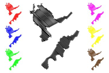 Dubasari İlçesi (Moldova Cumhuriyeti, Moldova İdari Bölümleri) harita vektör çizimi, çizim Dubasari haritası