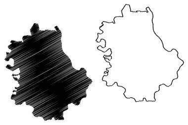Batı Backa Bölgesi (Sırbistan Cumhuriyeti, Voyvodina Bölgeleri) harita vektör çizimi, Batı Backa haritası çizimi