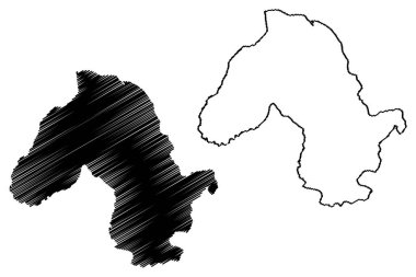 Bobonaro Belediyesi (Doğu Timor Belediyeleri, Timor-Leste Demokratik Cumhuriyeti, ada) harita vektör çizimi, çizim Bobonaro haritası