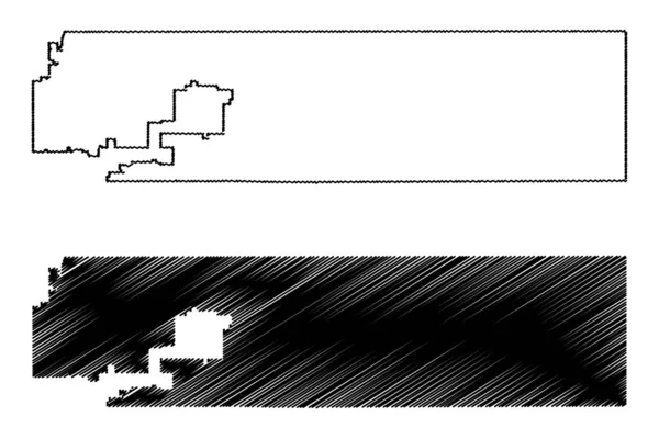 Adams County, Colorado (ΗΠΑ, Ηνωμένες Πολιτείες της Αμερικής, Usa, ΗΠΑ, ΗΠΑ) χάρτη διανυσματική απεικόνιση, scribble σκίτσο Adams χάρτη — Διανυσματικό Αρχείο