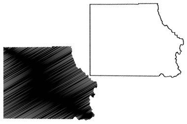 Eagle County, Colorado (ABD eyaleti, Amerika Birleşik Devletleri, Usa, ABD, ABD) harita vektör çizimi, karalama haritası