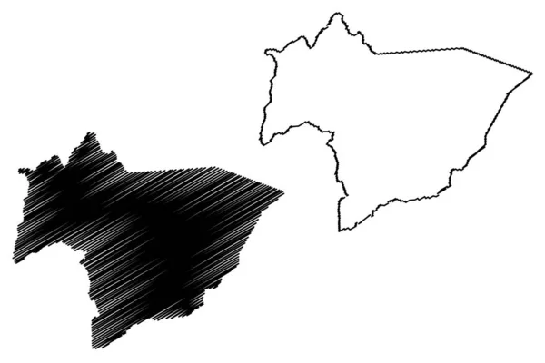 Huerfano İlçesi, Colorado (ABD eyaleti, Amerika Birleşik Devletleri, ABD, ABD) harita vektör çizimi, Huerfano haritası çizimi — Stok Vektör