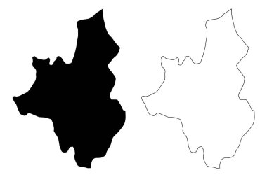 Veles Belediyesi (Kuzey Makedonya Cumhuriyeti, Vardar İstatistik Bölgesi) harita vektör çizimi, çizim Veles haritası