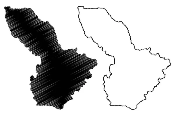 Summit County, Colorado (U.S. county, United States of America, Usa, USA, Us) karta vektor illustration, klotskiss Summit karta — Stock vektor