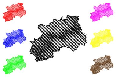 Aileu Belediyesi (Doğu Timor Belediyeleri, Demokratik Timor-Leste Cumhuriyeti, ada) harita çizimi, çizim Aileu haritası