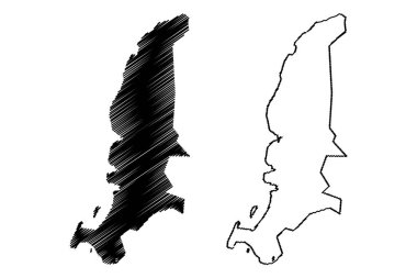 Riviere Noire Bölgesi (Mauritius Cumhuriyeti, ada, Mauritius Bölgesi) harita vektör çizimi, Kara Nehir haritası çizimi