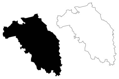 Koceni Belediyesi (Letonya Cumhuriyeti, Letonya İdari Bölümleri, Belediyeler ve onların toprak birimleri) harita vektör çizimi, eşkali Koceni haritası