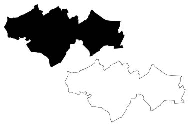 Krustpils Belediyesi (Letonya Cumhuriyeti, Letonya İdari Bölümleri, Belediyeler ve onların toprak birimleri) harita vektör çizimi, çizim Krustpils haritası