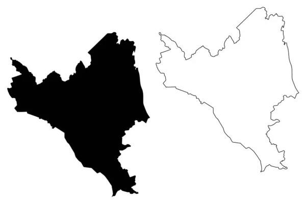 Ilukste Gemeente Republiek Letland Bestuurlijke Indeling Van Letland Gemeenten Hun — Stockvector