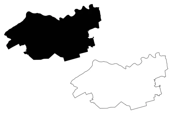 Incukalns Kommun Lettland Lettlands Administrativa Indelningar Kommuner Och Deras Territoriella — Stock vektor