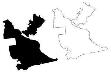 Kegums Belediyesi (Letonya Cumhuriyeti, Letonya İdari Bölümleri, Belediyeler ve onların bölge birimleri) harita vektör çizimi, çizim Kegums haritası