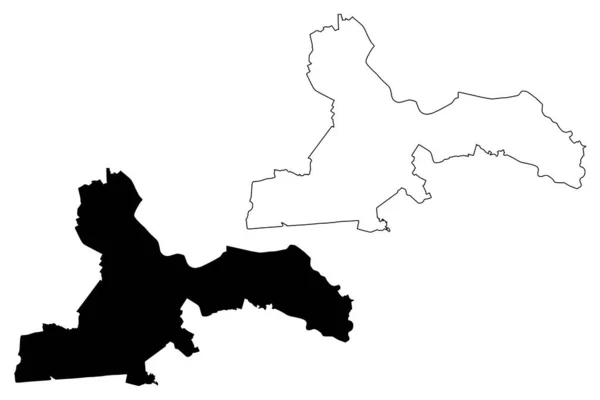 凯卡瓦市 拉脱维亚共和国 拉脱维亚行政区划 市镇及其领土单位 — 图库矢量图片