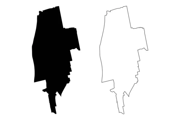 Nica Kommun Republiken Lettland Administrativa Indelningar Lettland Kommuner Och Deras — Stock vektor